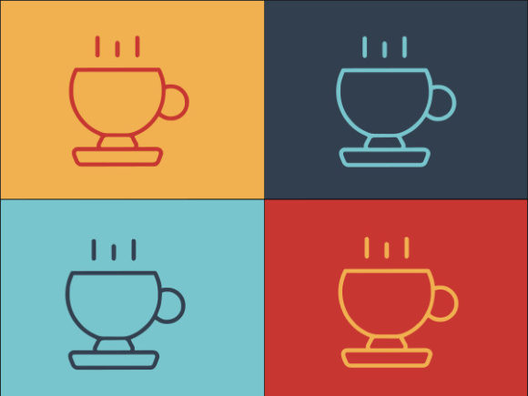 Airplane Coffee Cup Graphics & Logos