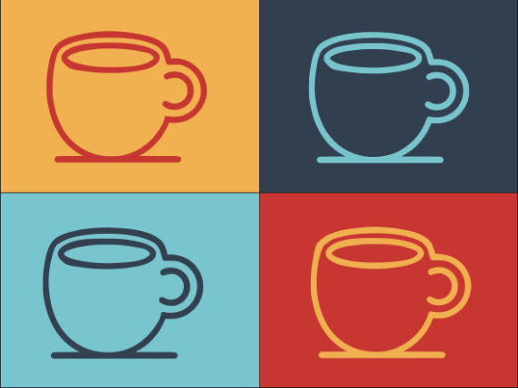 Ceramic Cup Graphics for Local Business Branding