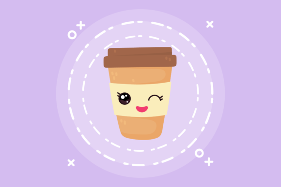 Coffee Cup Menu Kawaii