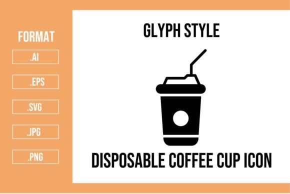 Disposable Coffee Cup Glyph Icon