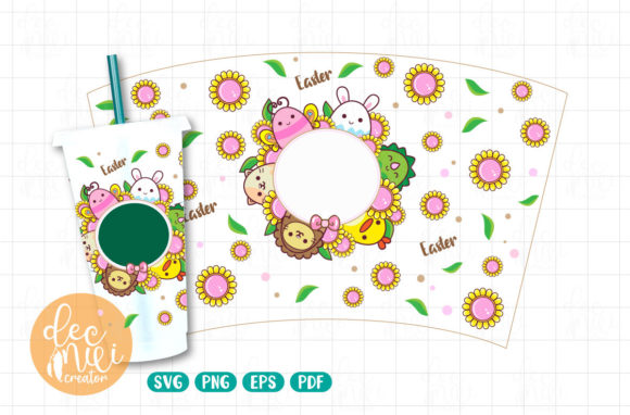 Easter Animal Eggs DYI Venti Cup Instant