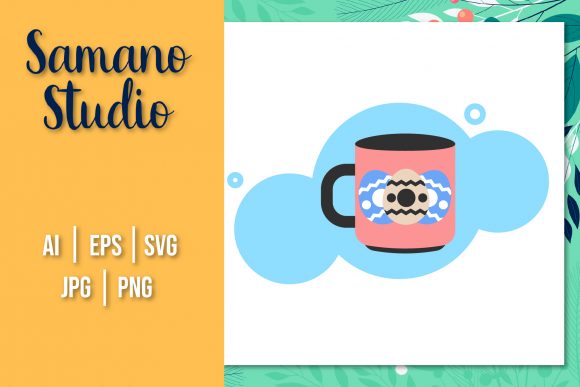 Easter Icon Vector Creative Design Cup Graphics Freebies