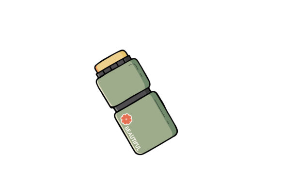 Green Tumbler Butterfly Vector Graphics