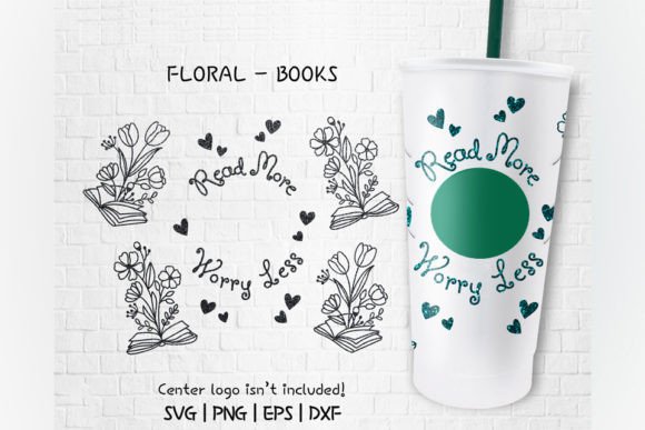 Read More Worry Less Cup 24 Oz: Graphics for Crafts
