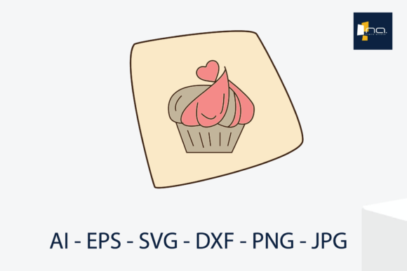 Valentine Day Icon Cup Cake Love Graphics