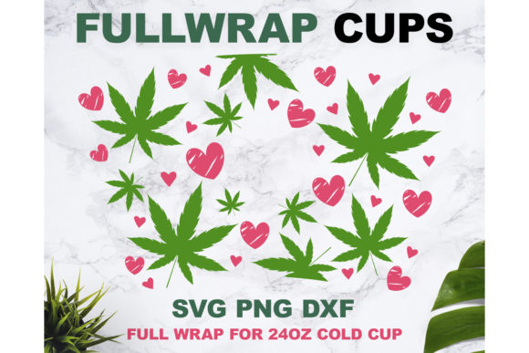 Weed Heart 24oz Cup Design Review